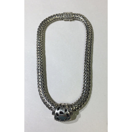 John Hardy 925 Sterling Silver & 18K Gold Dot Necklace with Enhancer