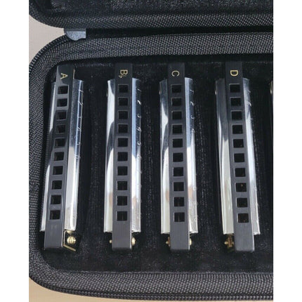 Hohner Blues Band 7-Piece Harmonica Set Model 1501/7