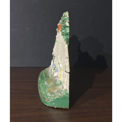 Vintage 1920s Hubley “Cape Cod” Cast Iron Doorstop – Hand Painted