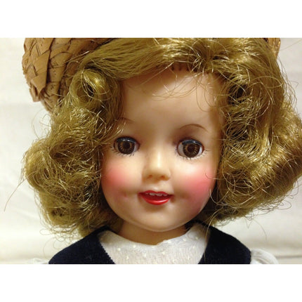 Vintage 1950s Ideal Shirley Temple ST-12 Doll 12" w/ Outfits, Purse & Book
