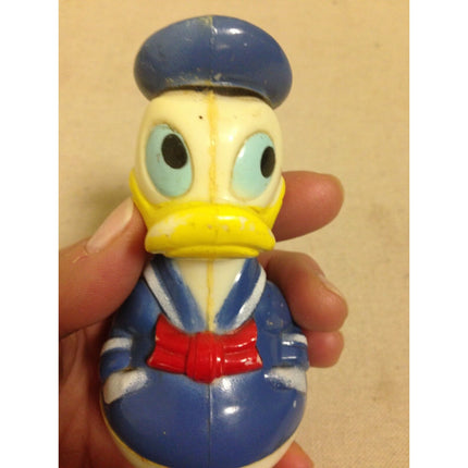 Vintage 1975 Disney Donald Duck Small Wobble Rattle Toy