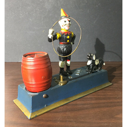 Hubley "Trick Dog" Mechanical Cast Iron Toy Bank