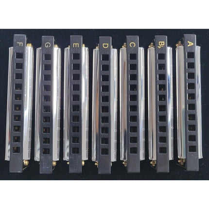 Hohner Blues Band 7-Piece Harmonica Set Model 1501/7