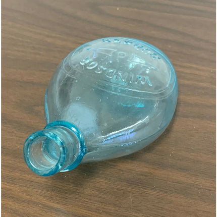 Antique Windsor Glass Turtle Baby Bottle – Circa 1900 Feeder Nurser
