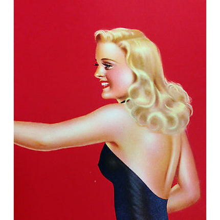 Vintage Billy Devorss Salesman Sample Pin-Up Calendar Girl “The Bathing Beauty”