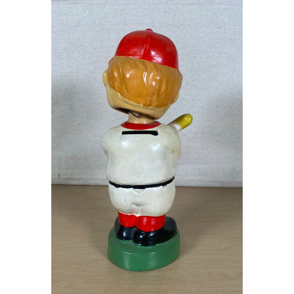 ArtMark 1970’s Little League Bobblehead Bank – 9" – Original Stopper & Label