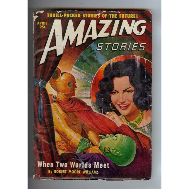 AMAZING STORIES – April 1950 – Ziff-Davis – Pulp Magazine