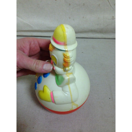 Vintage 1977 Sanitoy Baby Chime Roly Poly Musical Toy