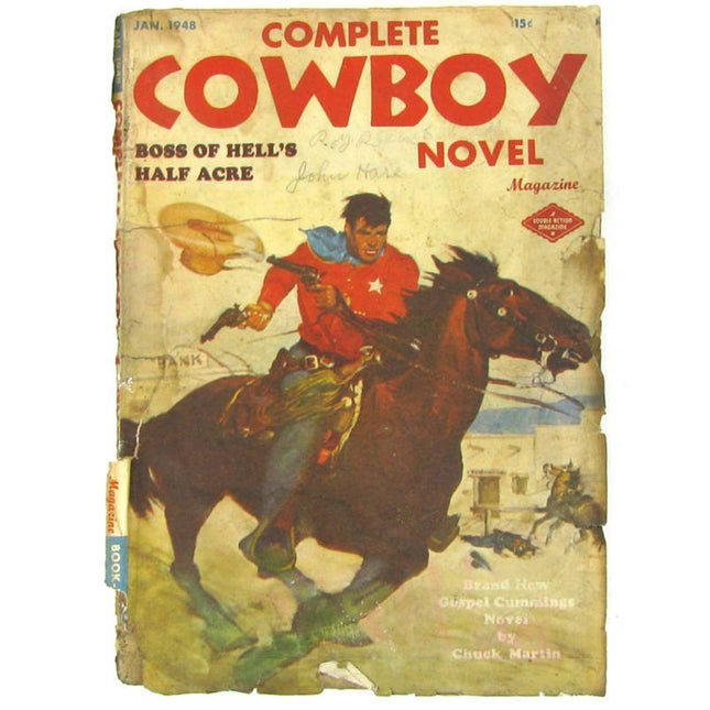 COMPLETE COWBOY NOVEL MAGAZINE – January 1948 – Columbia Publications – Pulp