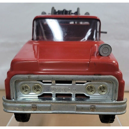 Tonka Red Fire Truck Suburban Pumper #5 1960s Toy With Fire Hydrant
