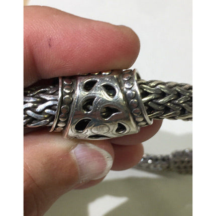 John Hardy 925 Sterling Silver & 18K Gold Dot Necklace with Enhancer
