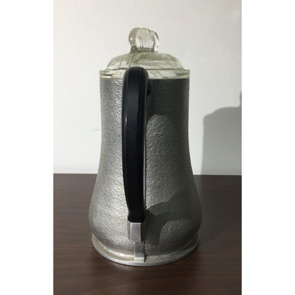1950s Guardian Service Textured Aluminum Pitcher w/ Glass Lid