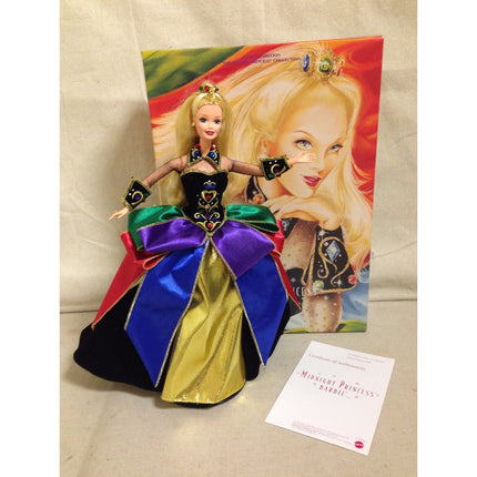 1997 Midnight Princess Barbie Doll Winter Princess Collection #17780 w/ Box, COA
