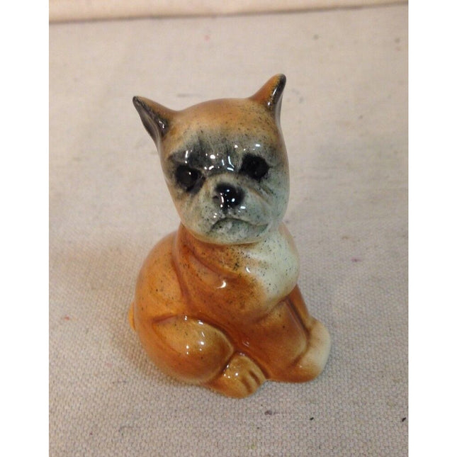Vintage Goebel West Germany Sitting Puppy Figurine – 2.5" Ceramic Dog