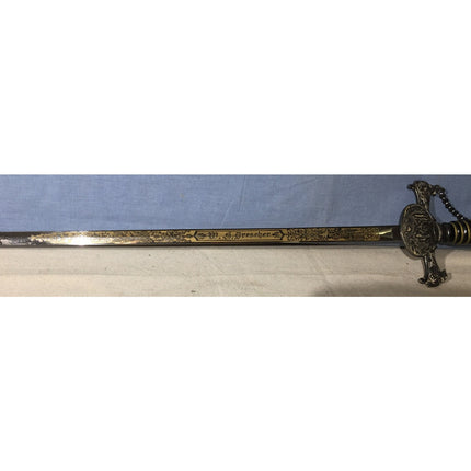 Vintage Knights of Pythias Fraternal Sword Horstmann, Philadelphia (Circa 1900)