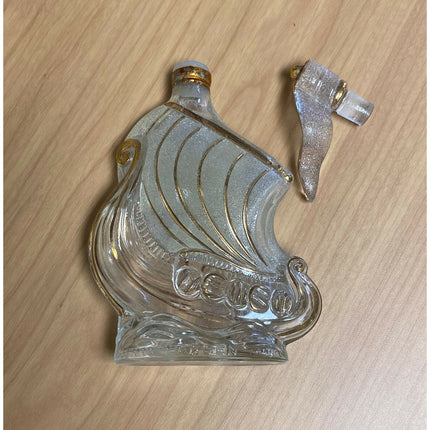 Original 1960s France Larsen Invincible Cognac Ship Bottle Decanter w/ Stopper & OB