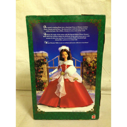 1998 Winter Dreams Belle Barbie Doll #19845 – Beauty the Beast, NIB NRFB w/ COA