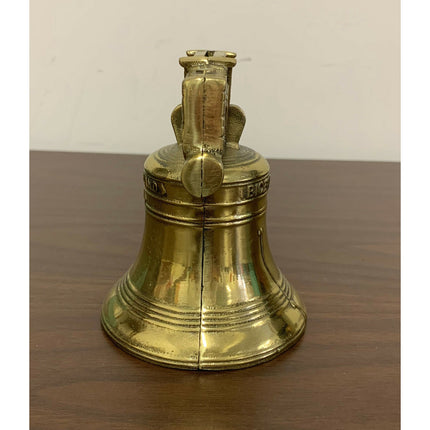 1776–1976 New Holland PA Bicentennial Vintage Brass Bell Still Bank