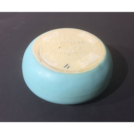 Van Briggle Pottery Bowl Vase – Bluish Green #20 Marking
