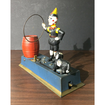Hubley "Trick Dog" Mechanical Cast Iron Toy Bank