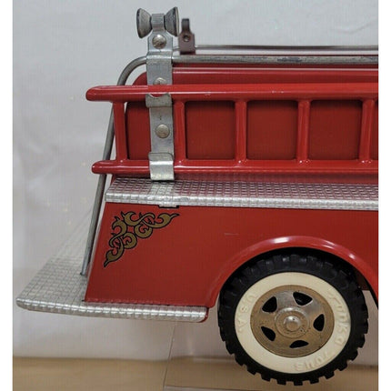 Tonka Red Fire Truck Suburban Pumper #5 1960s Toy With Fire Hydrant