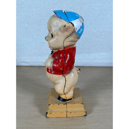 Hubley Cast Iron Porky Pig Still Bank