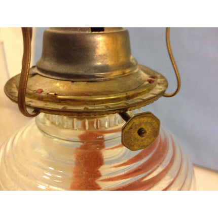 Early 20th Century Vintage Clear Glass Eagle Kerosene Lantern