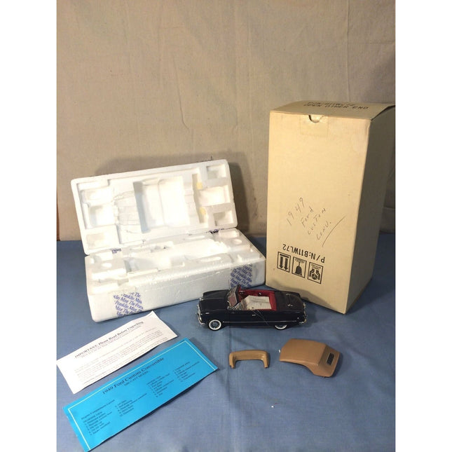 Franklin Mint 1949 Ford Custom Convertible 1:24 Diecast Model Toy Car NIB