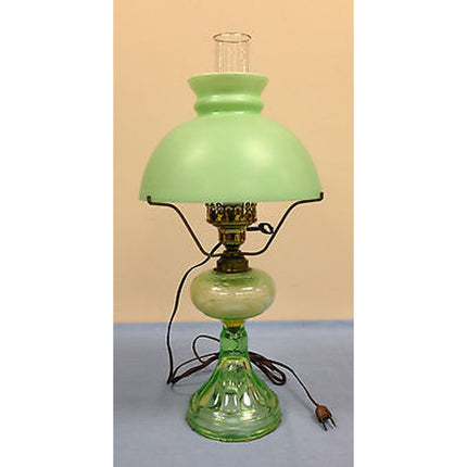 Vintage Green Parlor Lamp