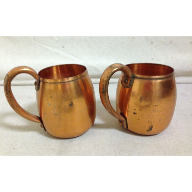 Set of 2 West Bend Aluminum Co. Vintage Copper Mule Mugs Cups – 11 oz