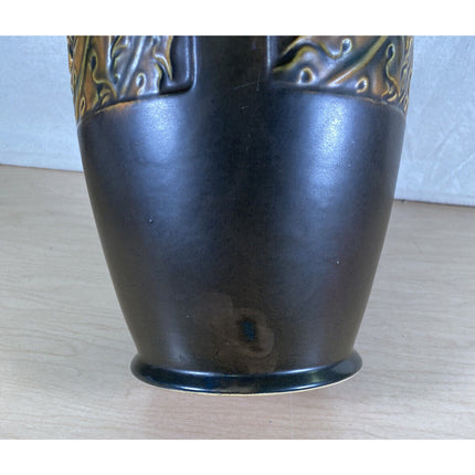 Roseville Rosecraft Panel Vase – 1920’s Pottery – 9” Tall