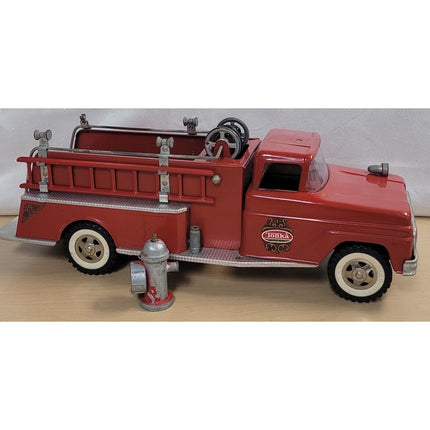 Tonka Red Fire Truck Suburban Pumper #5 1960s Toy With Fire Hydrant