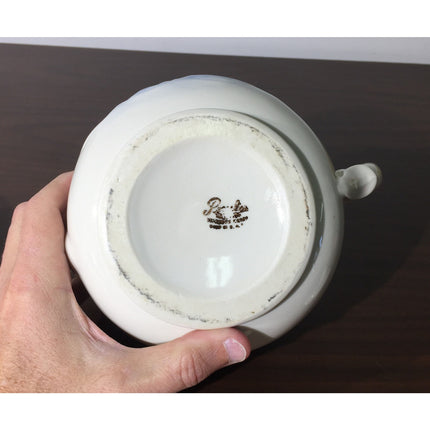 Porcelier Drip Coffee Maker w/ Sailboats Chinaware & Metal + Instructions