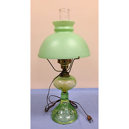 Vintage Green Parlor Lamp