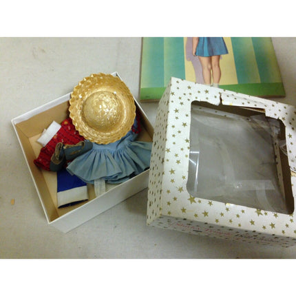 Vintage 1950s Ideal Shirley Temple ST-12 Doll 12" Outfits Purse Book