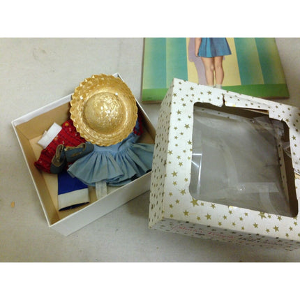 Vintage 1950s Ideal Shirley Temple ST-12 Doll 12" w/ Outfits, Purse & Book