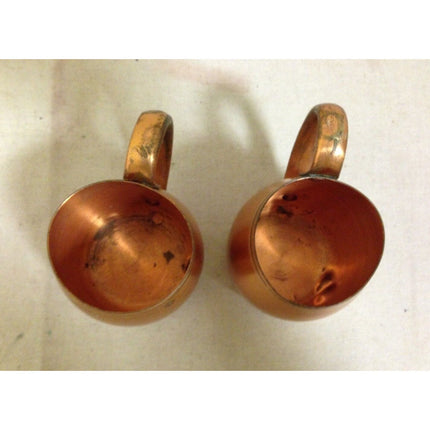 Set of 2 West Bend Aluminum Co. Vintage Copper Mule Mugs Cups – 11 oz