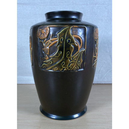 Roseville Rosecraft Panel Vase – 1920’s Pottery – 9” Tall