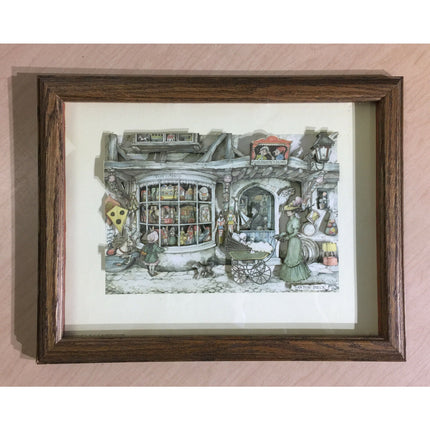 1973 Anton Peck 3D Diorama "Toy Shop" Frame – Hard to Find (HTF)