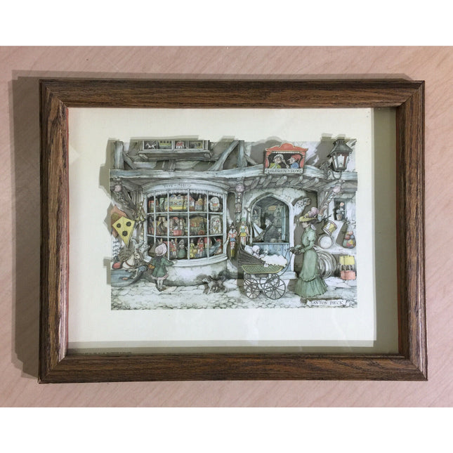 1973 Anton Peck 3D Diorama "Toy Shop" Frame – Hard to Find (HTF)