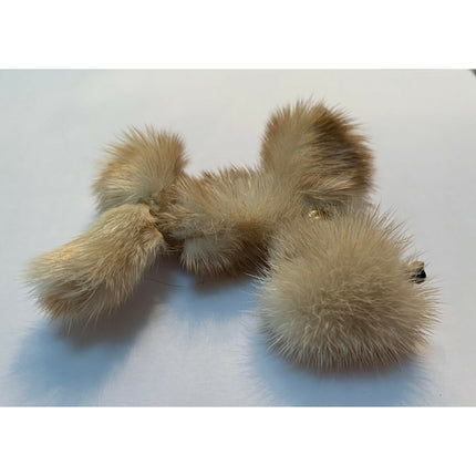 Vintage 1960s Mink Style Poodle Dog Pin Brooch