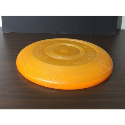 Vintage 1966 Wham-O Frisbee – Orange & Yellow Plastic Flying Disc