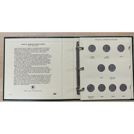 18 Susan B. Anthony Dollar Coins 1979-81 & 1999 Near & Far Dates