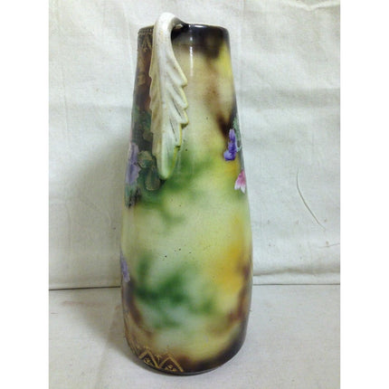 Vintage 1920s Japan Porcelain Vase – Floral Design, Gold Accents, 15.5" Tall