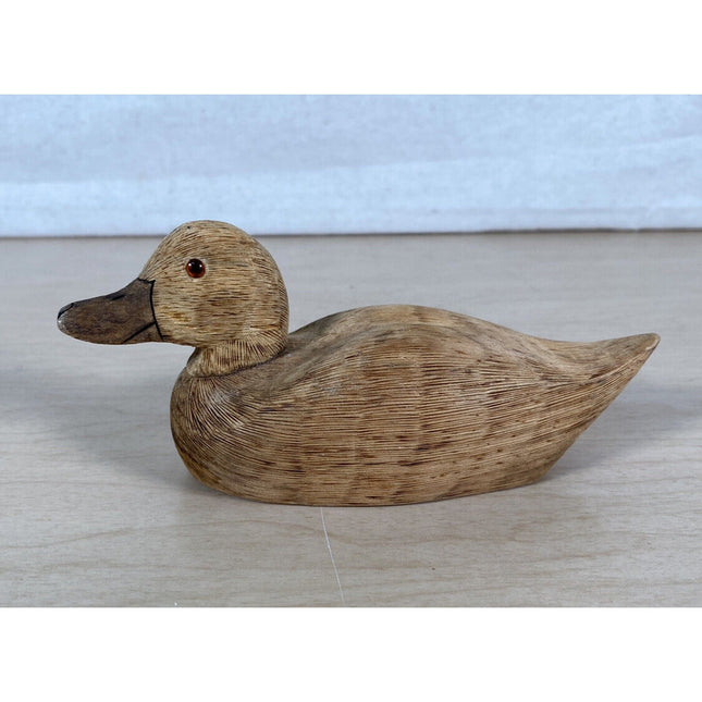 1984 Carl Geesey Handcarved Wooden Duck 6” Figurine