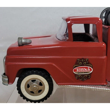 Tonka Red Fire Truck Suburban Pumper #5 1960s Toy With Fire Hydrant