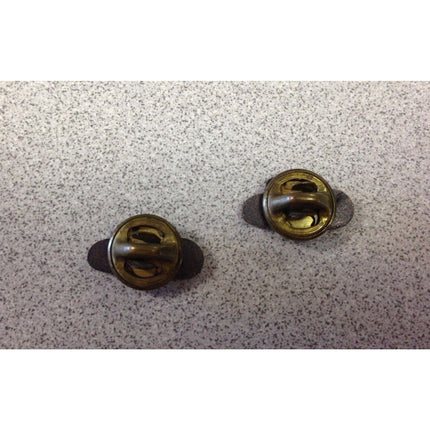 Vintage Set of 2 Brass LBJ – Lyndon B. Johnson Cowboy Hat Pinback Buttons