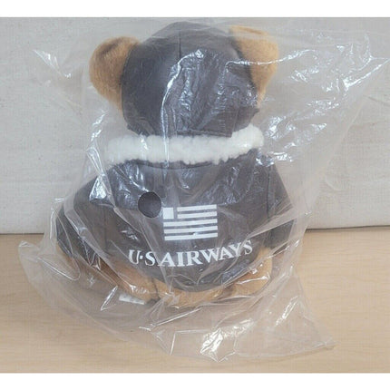Vintage US Airways Pilot Teddy Bear – Aviator Bomber Jacket Plush, Sealed