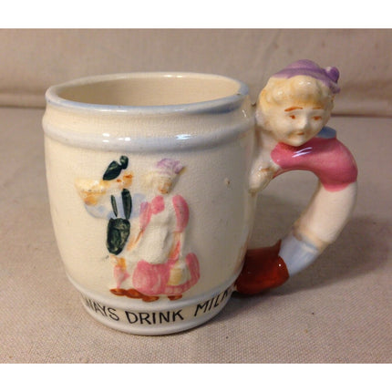 Vintage “Always Drink Milk” Mugs – Set of 2
