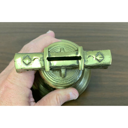 1776–1976 New Holland PA Bicentennial Vintage Brass Bell Still Bank